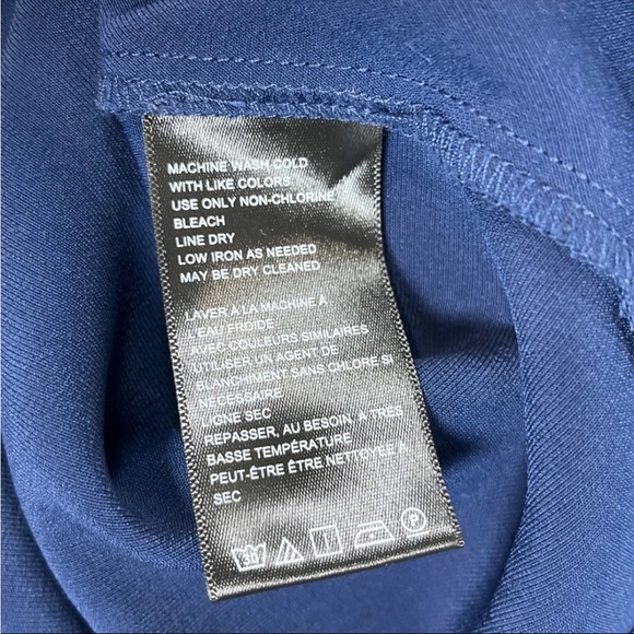 Urban Outfitters Sleeveless Cowl Neck Satin Slip Mini Dress Navy Blue Sz SP NWOT - Picture 8 of 11